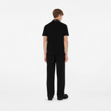  Áo Nam Burberry Check Collar Cotton 'Black' 