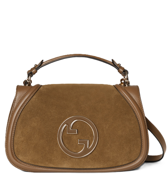  Túi Nữ Gucci Blondie Medium Suede 'Brown' 
