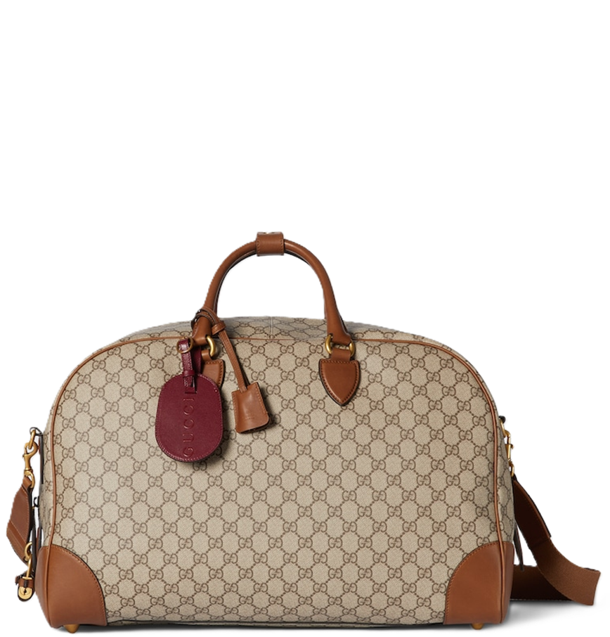  Túi Nam Gucci GG Emblem Medium Duffle 'Brown' 