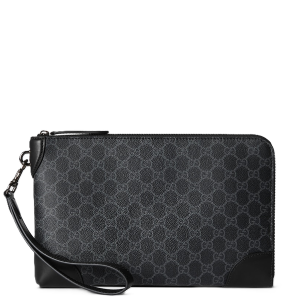  Túi Nam Gucci Emblem Small Business Case 'Black' 