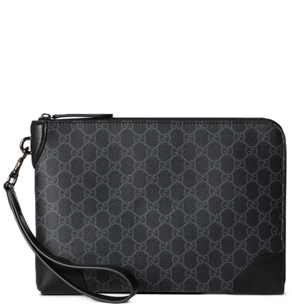  Túi Nam Gucci Emblem Small Business Case 'Black' ‎‎ 