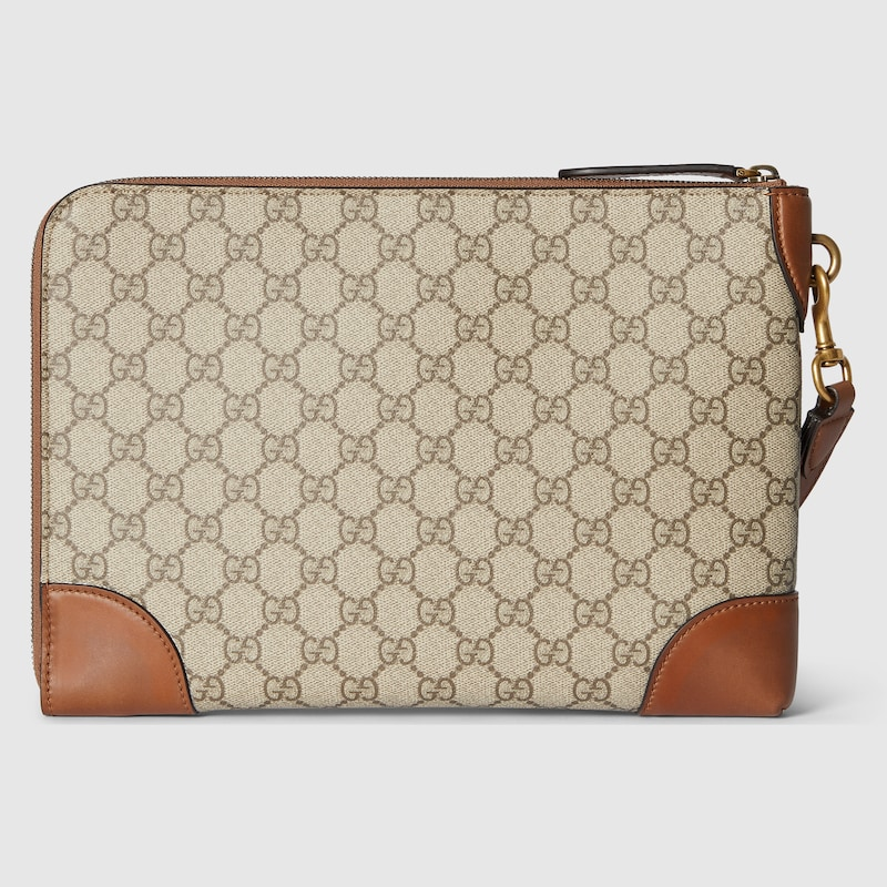  Túi Nam Gucci Emblem Small Business 'Beige'‎ 
