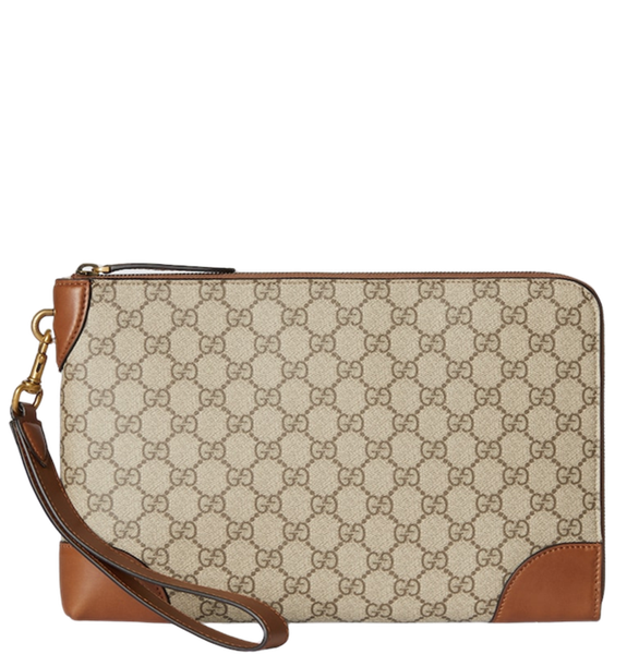 Túi Nam Gucci Emblem Small Business 'Beige'‎ 