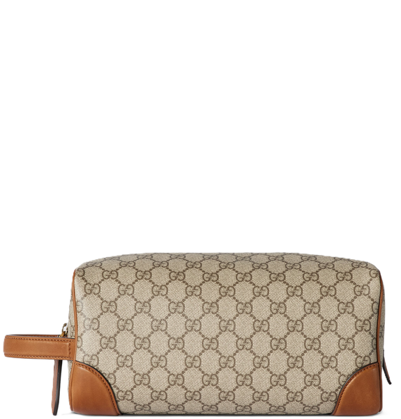  Túi Nam Gucci Emblem Medium Toiletry 'Beige Brown' 