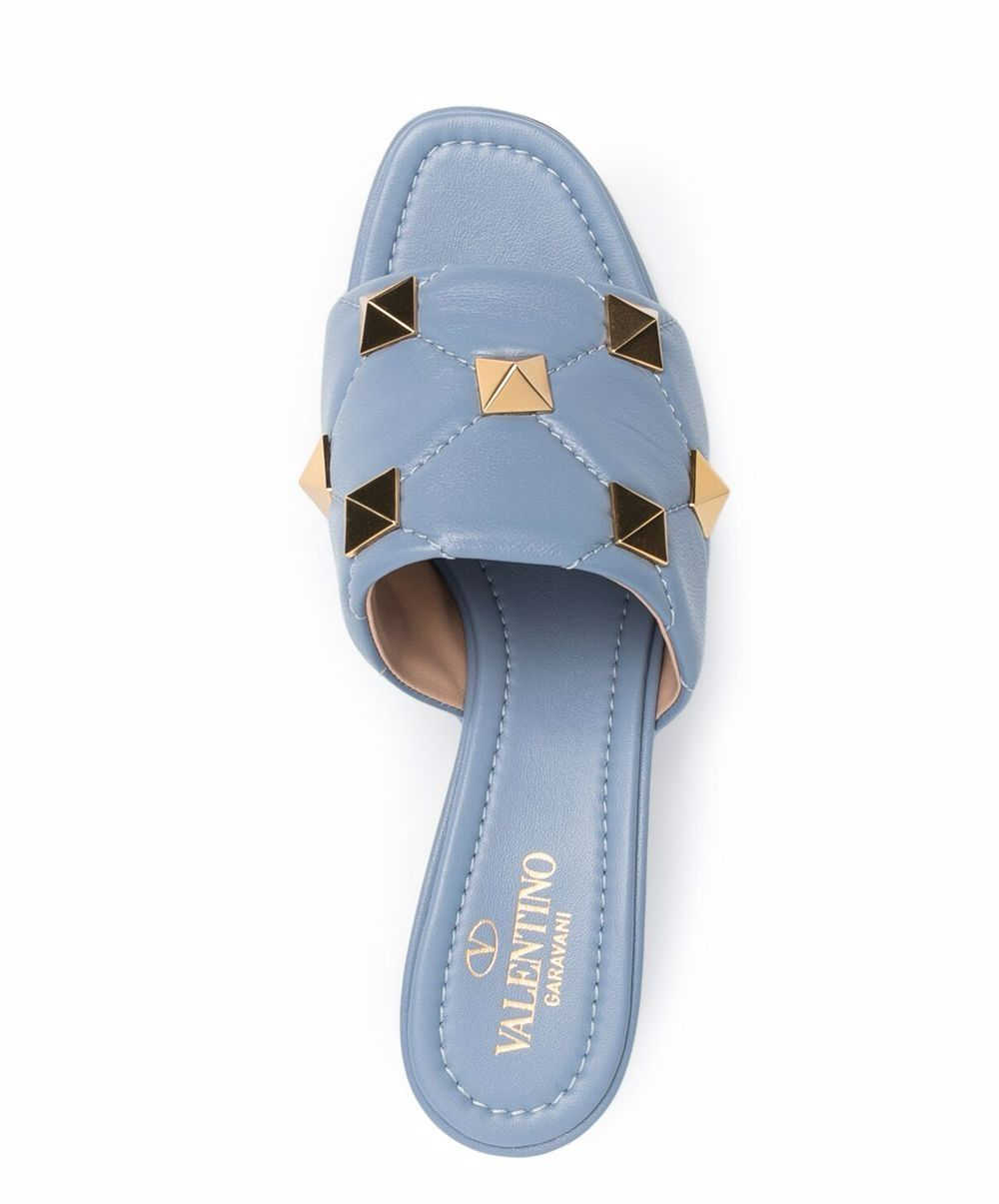  Giày Valentino Roman Stud Leather Mules 