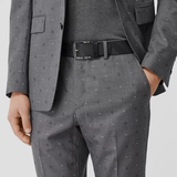  Thắt Lưng Nam Burberry London Check and Leather 'Dark Charcoal' 