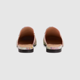  Giày Nữ Gucci Tiger Princetown Slipper Leather 'Pink' 