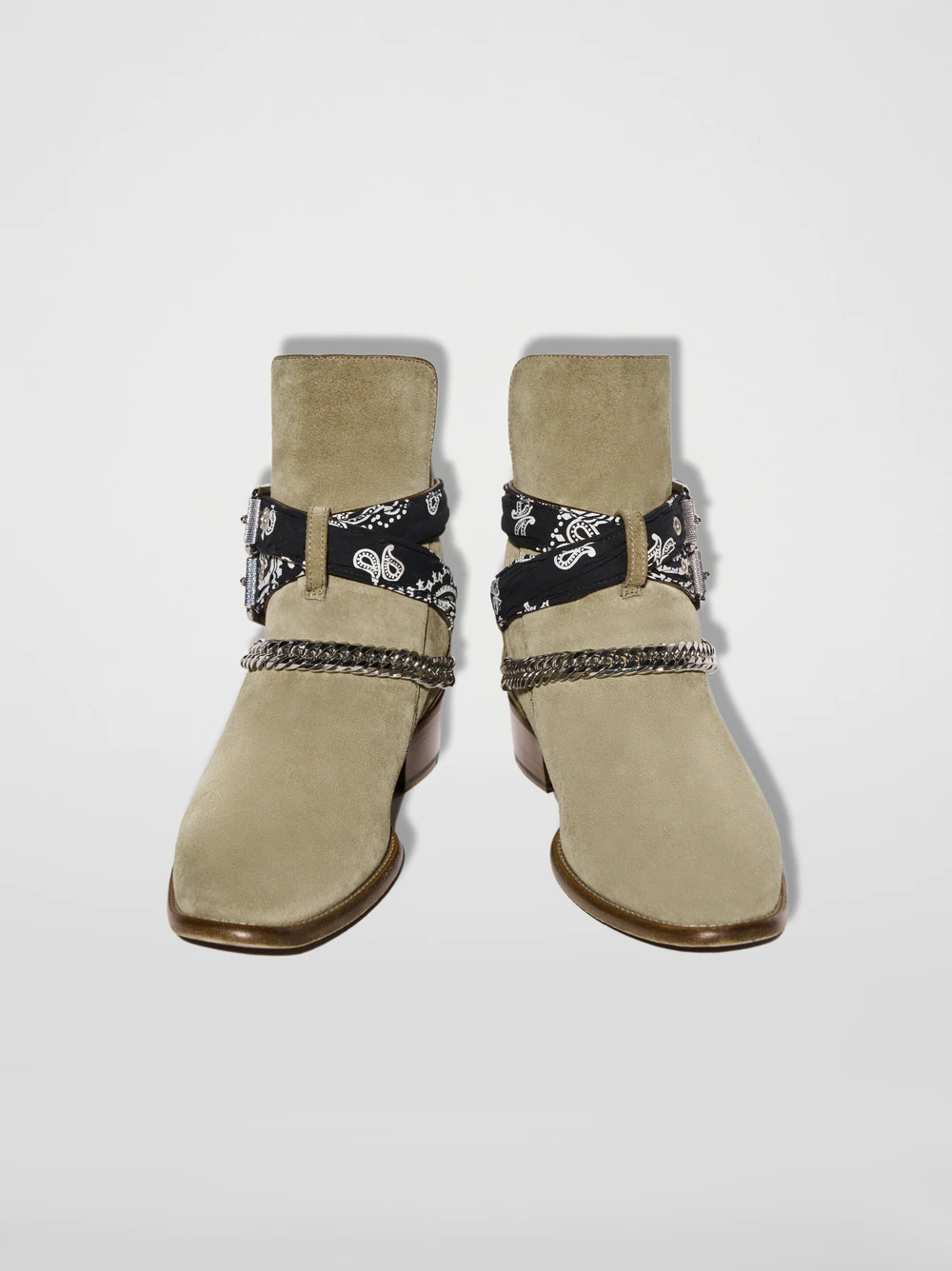 Gi y Nam Amiri Bandana Buckle Boot Cognac 191846247008 LUXITY