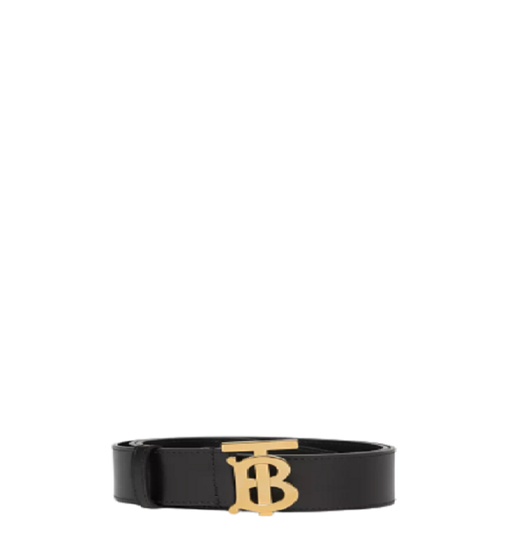  Thắt Lưng Nam Burberry Monogram Motif Leather Black 