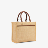  Túi Nữ Fendi Sunshine Raffia Leather 'Brown' 