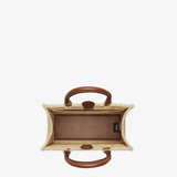  Túi Nữ Fendi Sunshine Raffia Leather 'Brown' 