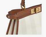  Túi Nữ Fendi Peekaboo Iseeu Pequin Striped 'White' 