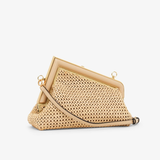  Túi Nữ Fendi First Small Macramé Raffia Bag 'Beige' 