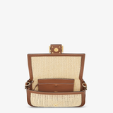  Túi Nữ Fendi Baguette Macramé Raffia 'Brown' 