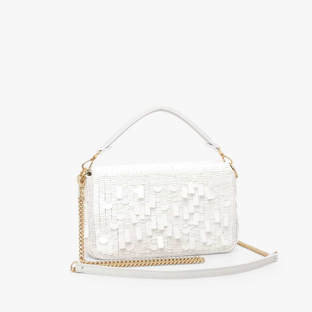  Túi Nữ Fendi Baguette Mini Embroidered 'White' 