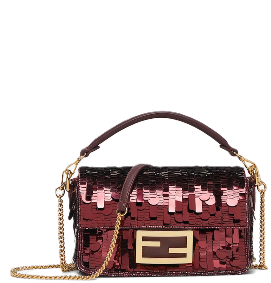  Túi Nữ Fendi Baguette Mini Embroidered 'Red' 