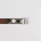  Thắt Lưng Nam Burberry Reversible Monogram Motif Check Belt 'Dark Birch Brown' 
