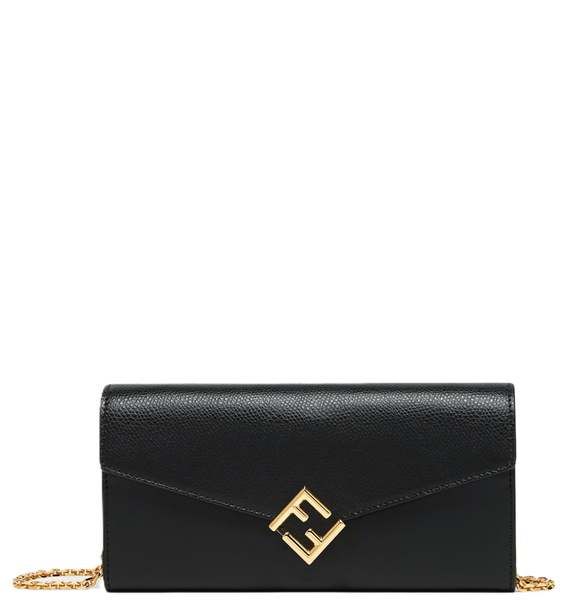  Túi Nữ Fendi FF Diamonds Continental Chain 'Black' 