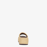  Dép Nữ Fendi Sunshine Raffia Flatform 'Natural' 