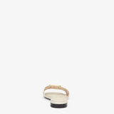  Dép Nữ Fendi Ffold Leather Sandals 'White' 
