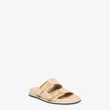  Dép Nữ Fendi Feel Leather 'Beige' 