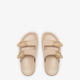  Dép Nữ Fendi Feel Leather 'Beige' 
