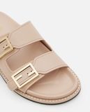  Dép Nữ Fendi Feel Leather 'Beige' 