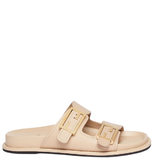  Dép Nữ Fendi Feel Leather 'Beige' 