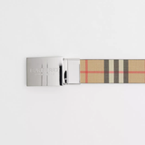  Thắt Lưng Nam Burberry Reversible Plaque Buckle Vintage Check and Leather 'Archive Beige' 