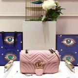  Túi Nữ Gucci GG Marmont Matelasse Shoulder Bag 'Pink' 