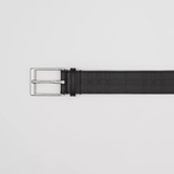  Thắt Lưng Nam Burberry Embossed Check Leather Belt 'Black' 
