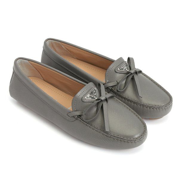  Giày Nữ Prada Saffiano 'Brown' 