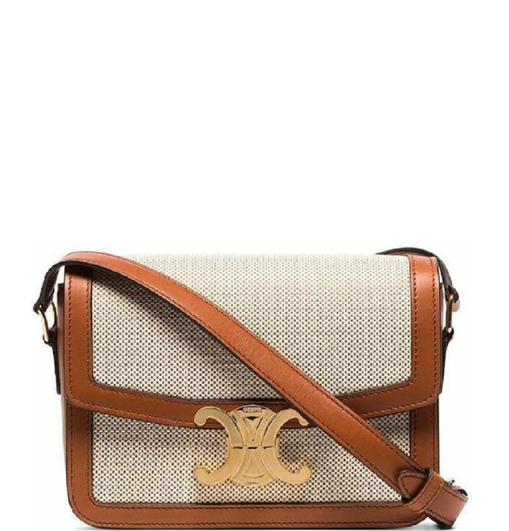  Túi Nữ Celine Teen Triomphe 'Tan White' 