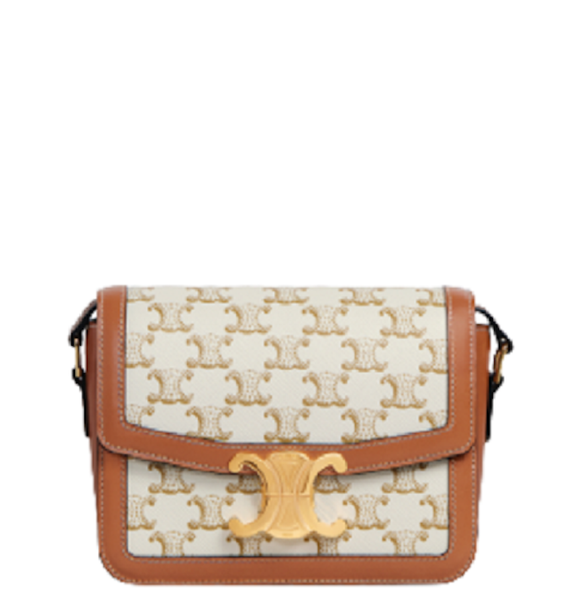  Túi Nữ Celine Teen Triomphe 'White Brown' 