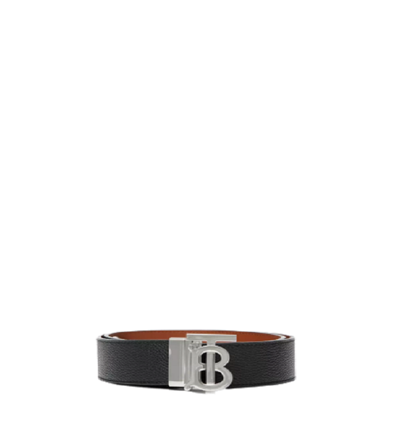  Thắt Lưng Nam Burberry Reversible Monogram Motif Leather Belt 'Black' 