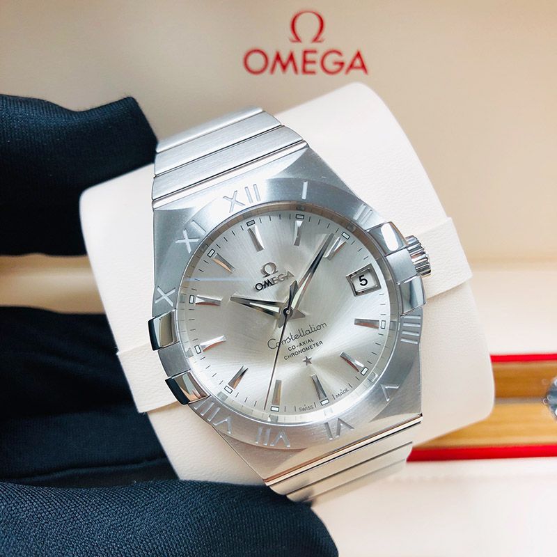  Đồng Hồ OMEGA Constellation Automatic Silver Dial 