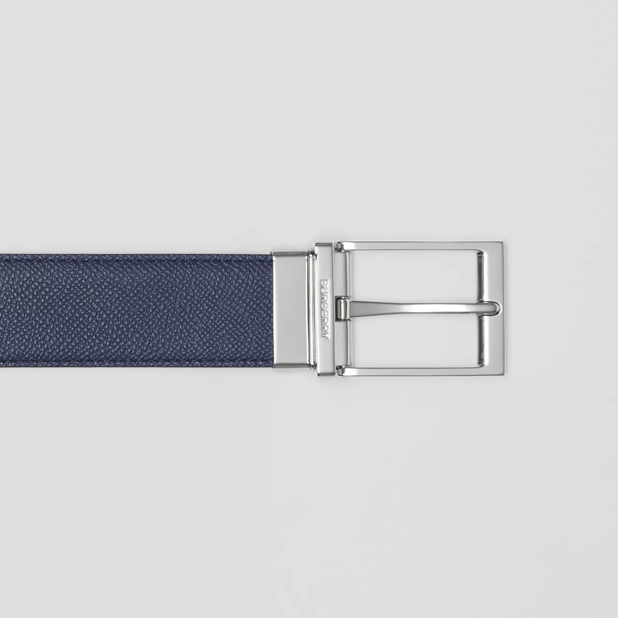  Thắt Lưng Nam Burberry Reversible Grainy Leather Belt 'Navy Black' 