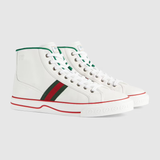  Giày Nam Gucci Tennis 1977 High Top Leather 'White' 