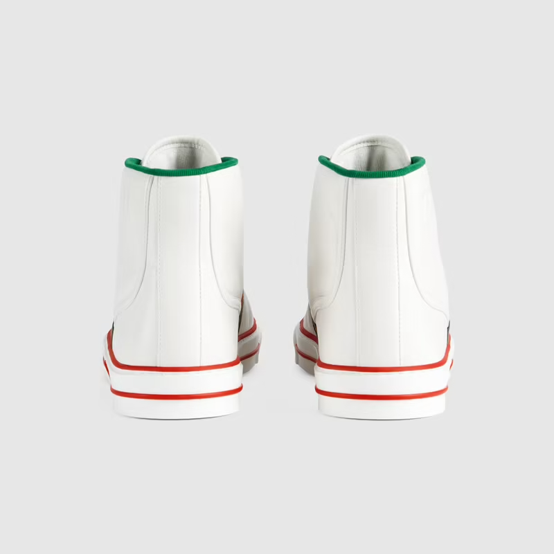 Giày Nam Gucci Tennis 1977 High Top Leather 'White' 