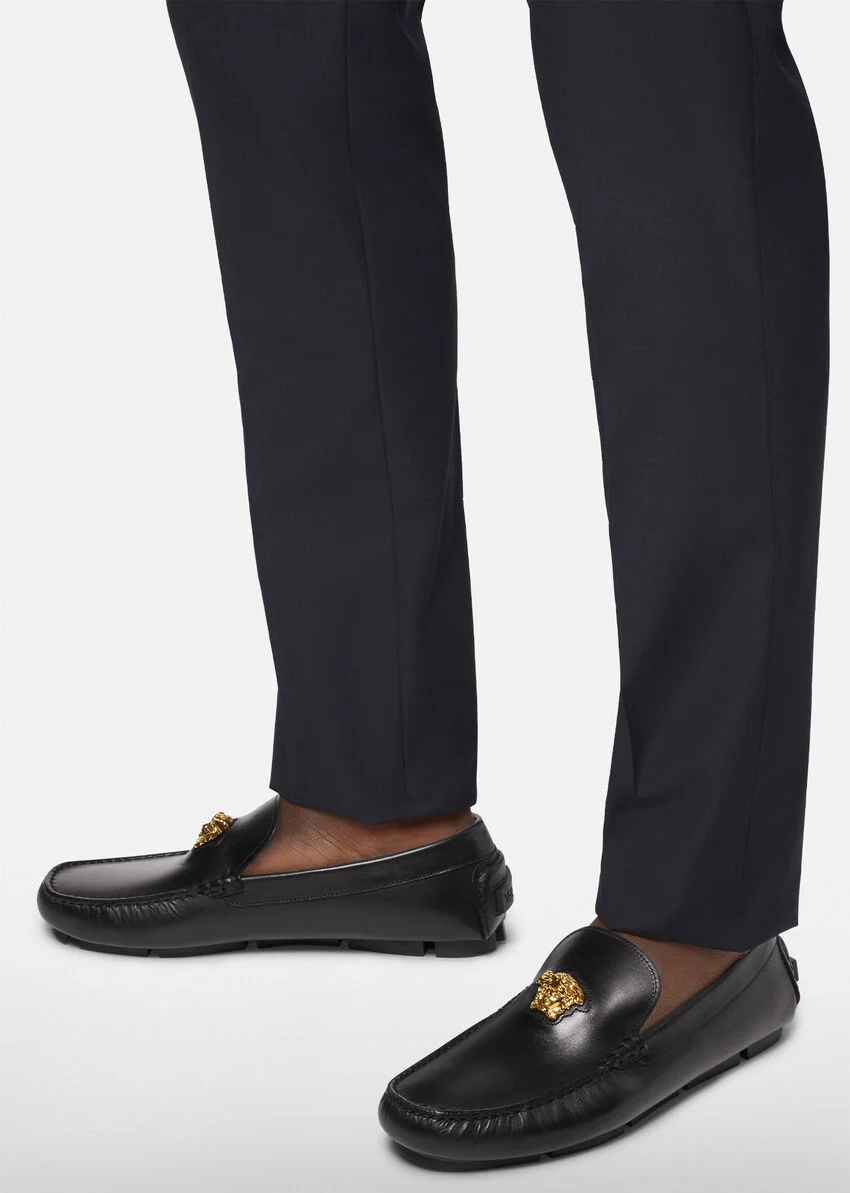  Giày Nam Versace La Medusa Loafers 'Black' 