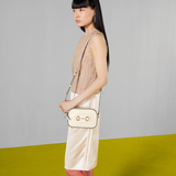  Túi Nữ Gucci Horsebit 1955 Mini Shoulder Bag 'White' 