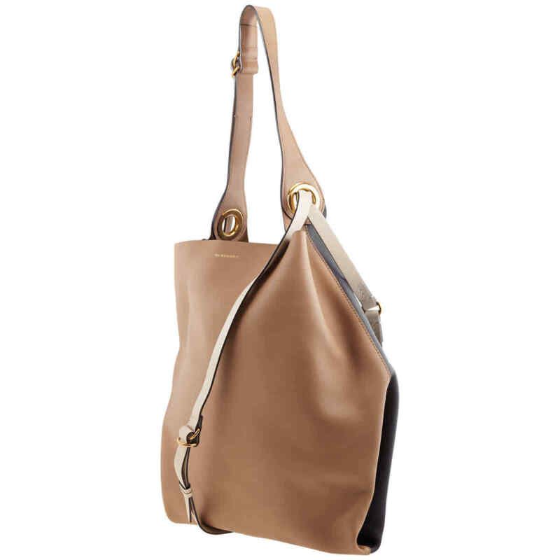 Burberry grommet medium leather hobo 2025