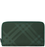  Ví Burberry Check Long Wallet 'Green' 