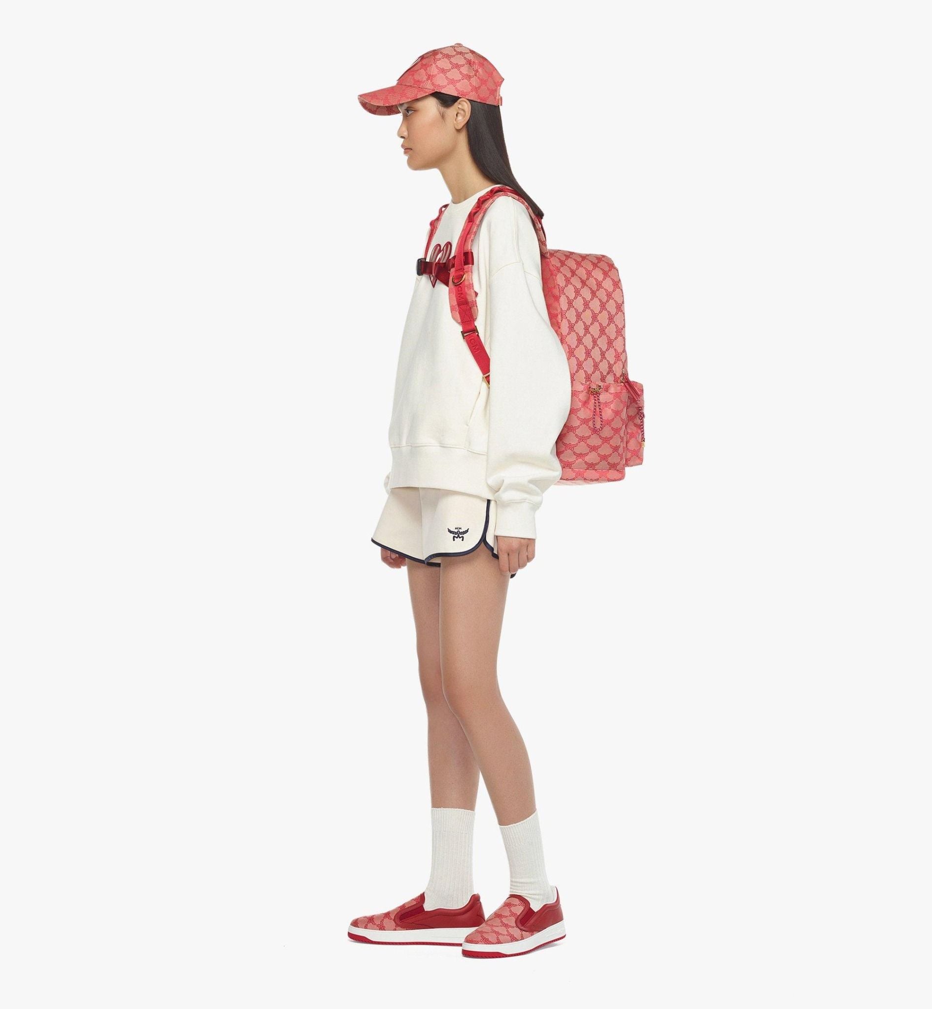  Balo MCM Himmel Backpack 'Red' 