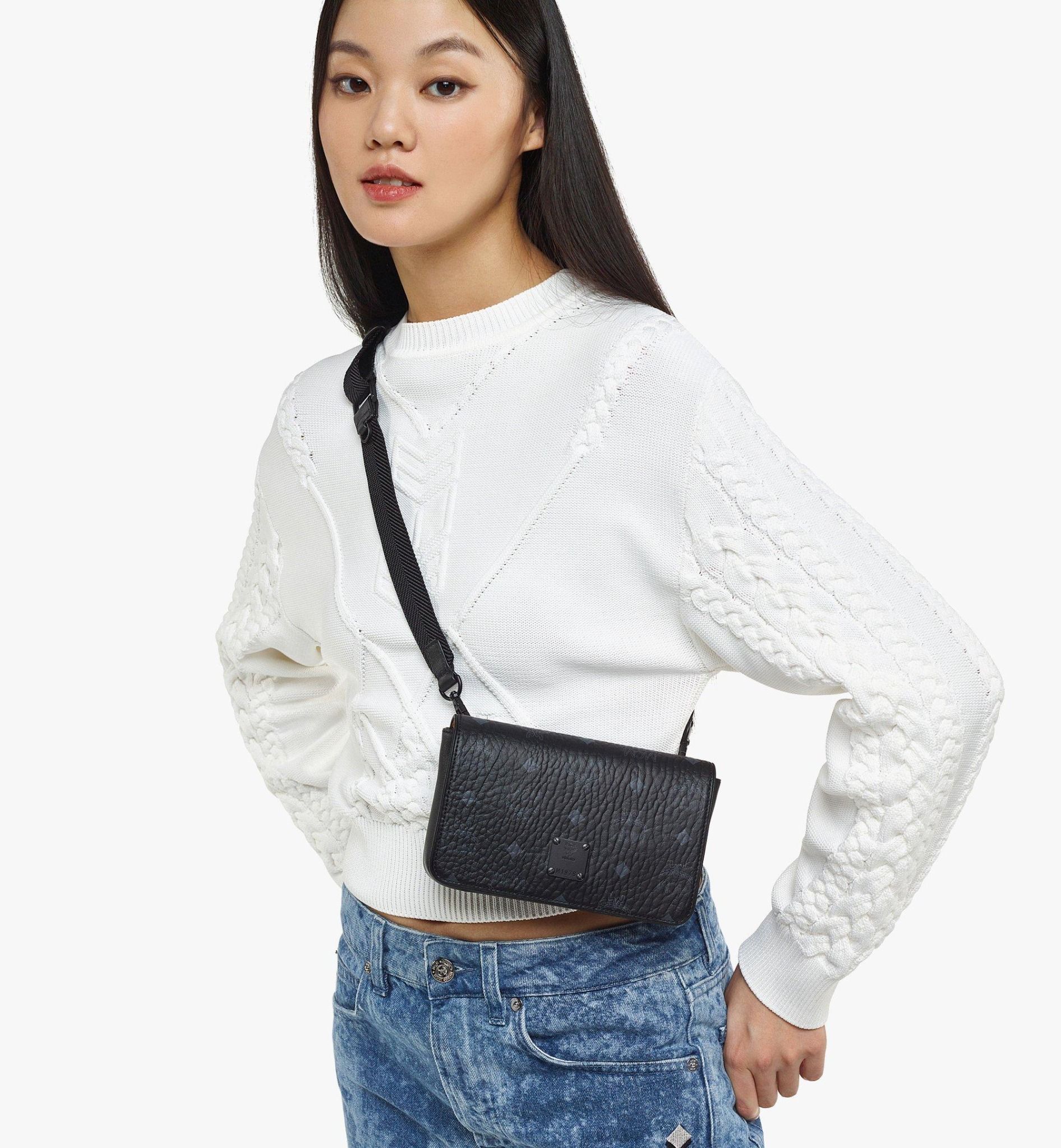  Túi MCM Aren Crossbody 'Black' 