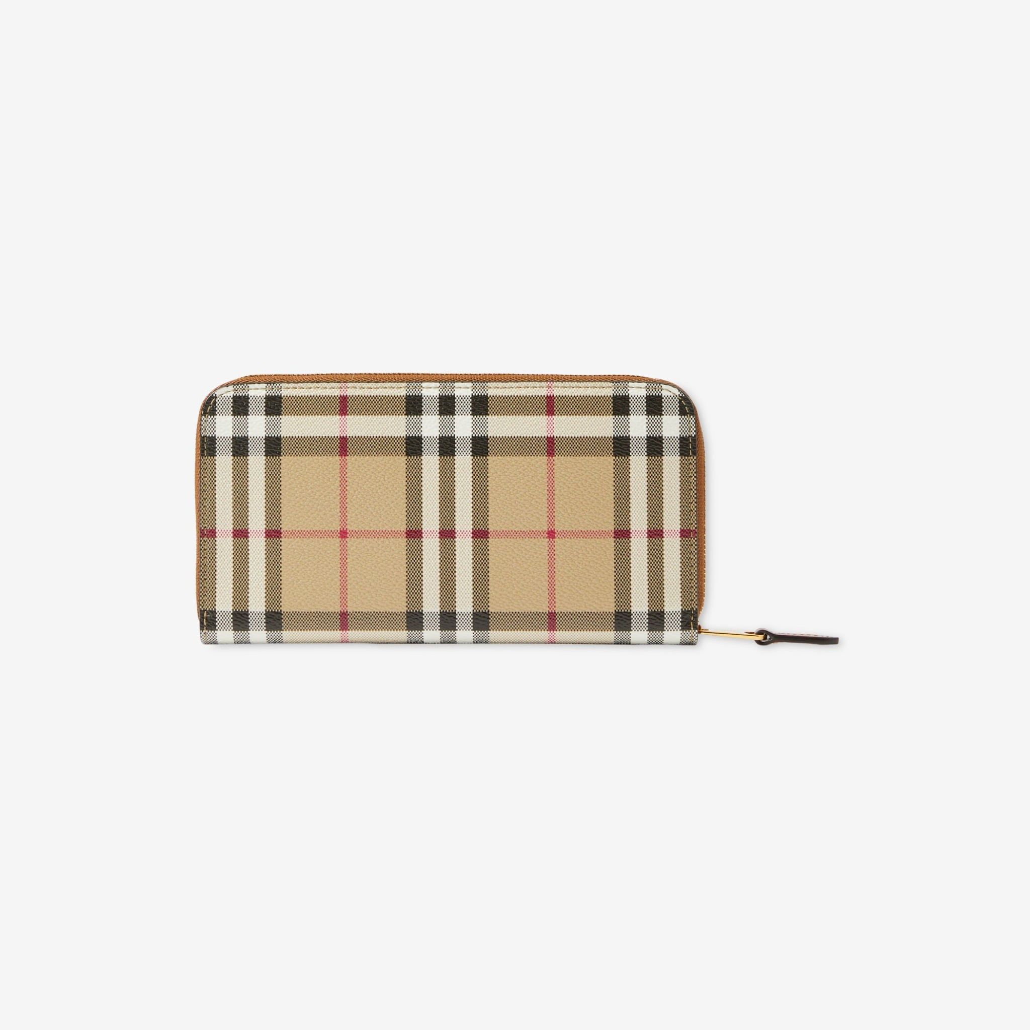  Ví Burberry Check Zip Wallet 'Beige' 