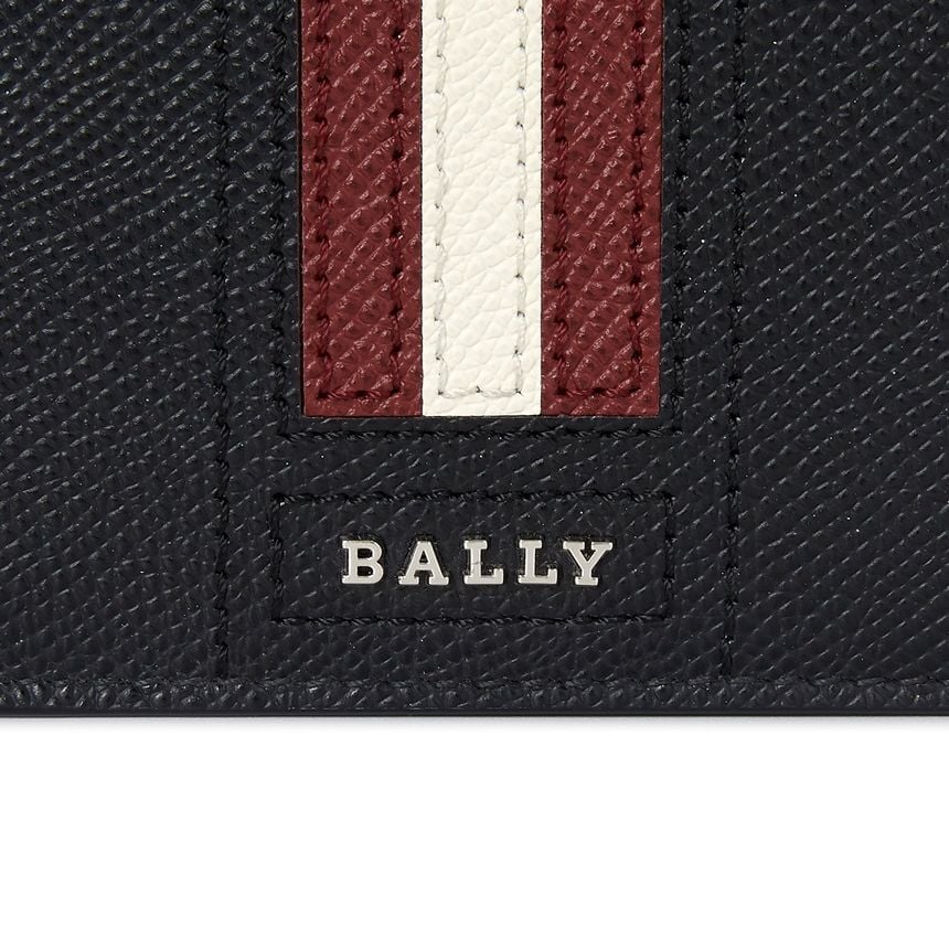  Ví Nam Bally Wallet 'Black Red' 