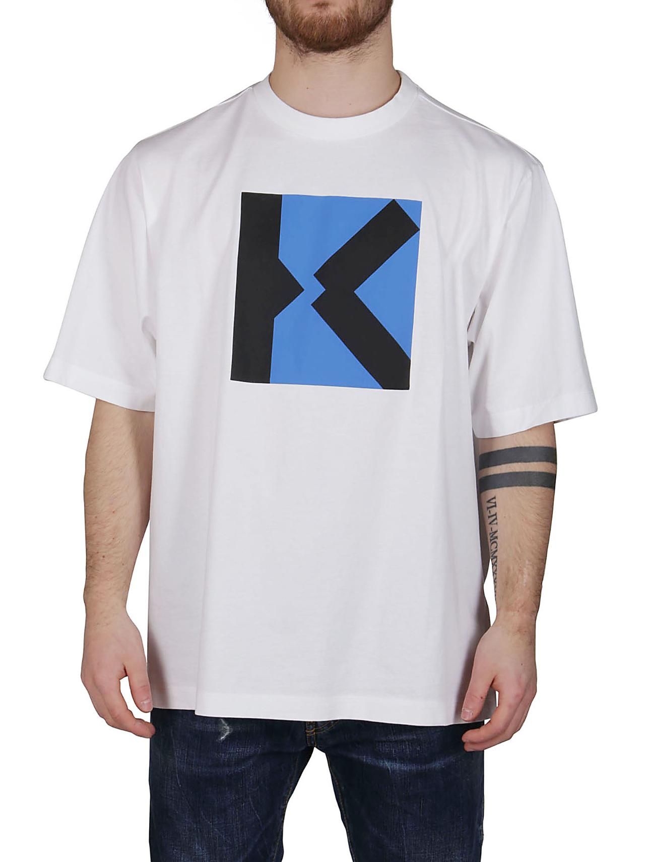  Áo Nam Kenzo Sport ‘Blocked K' Oversize T-Shirt Dove 'Grey Male' 