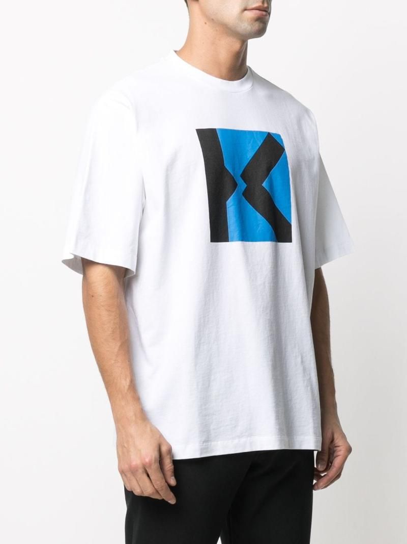  Áo Nam Kenzo Sport ‘Blocked K' Oversize T-Shirt Dove 'Grey Male' 