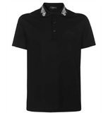  Áo Nam Versace Barocco Embroidered Polo Shirt 'Black' 